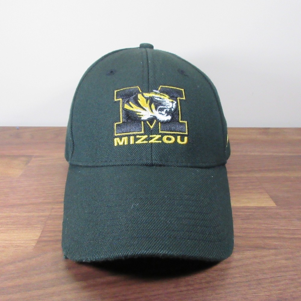 Mizzou‎ Tigers Hat Cap Strap Back Black Yellow Adjustable Vintage NCAA Missouri